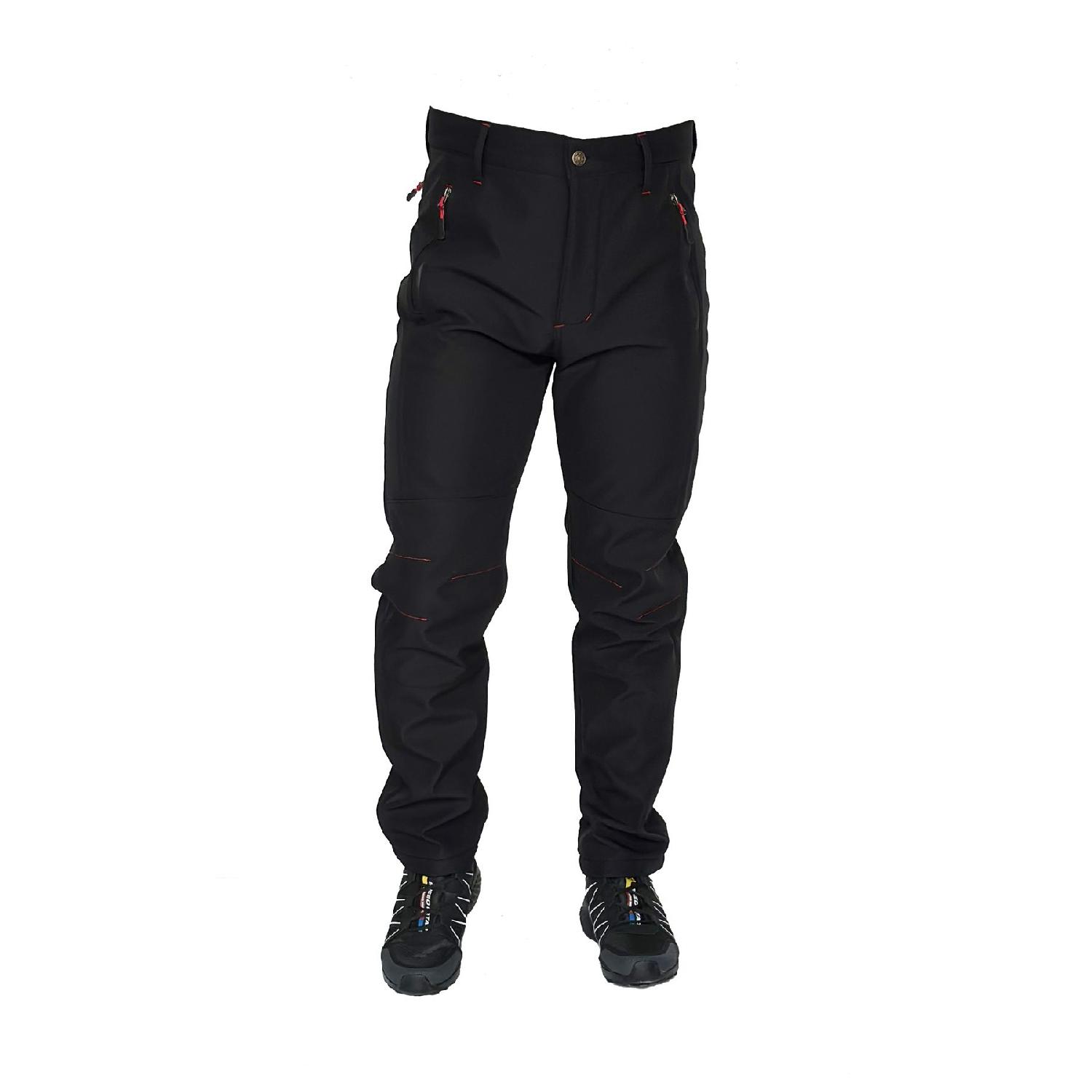 

Ysf Outdoor Water Windproof Winter Black Fleece Softshell Unisex Trousers XS чорний