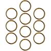 Homyl Brass Split Key Ring Lot Round Hoop Double Loop Key Chain All 8 Sizes - 12mm
