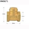 1/2" 3/4" 1" 1-1/4" 1-1/2" 2" Swing Check Valve BSP One Way Valve Durable Brass Check Valve