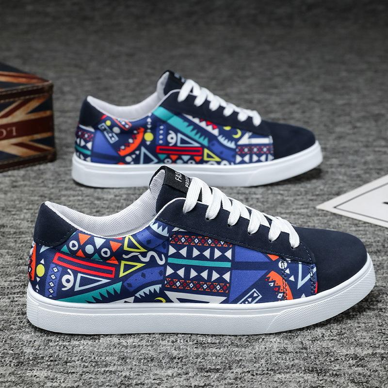 Men's Shoes Winter New Men's Shoes Versatile Casual Shoes Hip-hop Style Ins Board Shoes Men's Low-top Sports Shoes