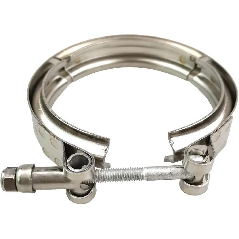 3 Inch V Band Clamp 304 Stainless Steel For Turbo Downpipes, 2 Pack
