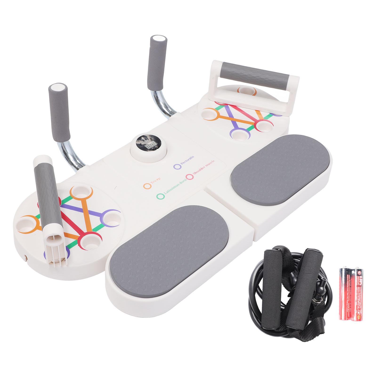 

Многофункциональная тренировочная доска Тренажер для мышц живота Оборудование для тренировки груди Портативный домашний спортзал белый