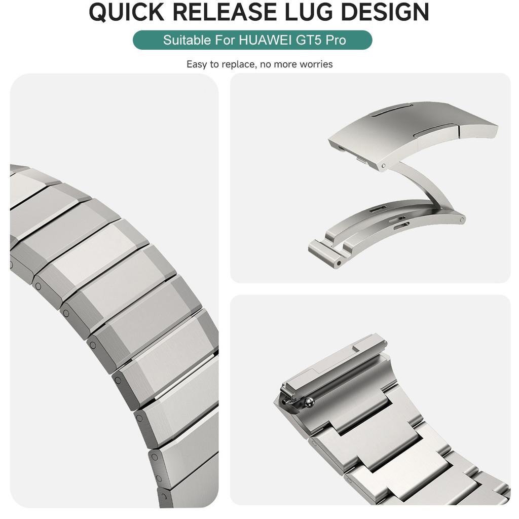 Original Luxury Titanium Strap For Huawei Watch GT 5 Pro Metal Bracelet For Huawei Watch GT5 Pro 46mm Specialized Watch Strap