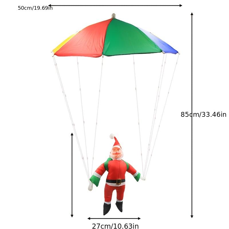 Kreativní padající Santa Claus závěsná ozdoba s pohyblivýma rukama, plastový vánoční stromek nepravidelného tvaru, bez baterií/elektřiny