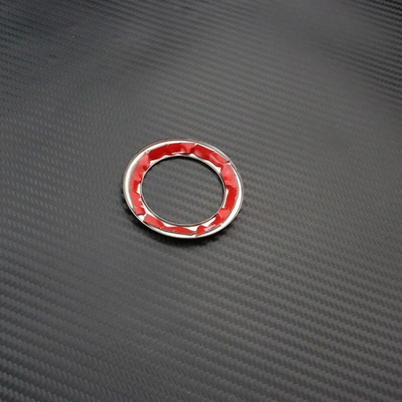for Renault Koleos for Samsung QM6 2017- Car Ignition Key Decorative Ring Key Switch Coil Sticker  Accessories