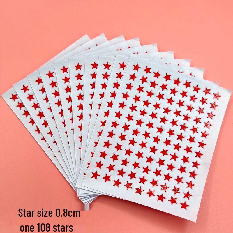 Golden Star and Flower Reward Stickers for Children - Ideal for Kindergarten Praise