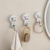 Rotating Suction Cup Hook Strong Vacuum No Drilling Bathroom Toilet Kitchen Overdoor Load-Bearing Towel Adhesive Hook Durable