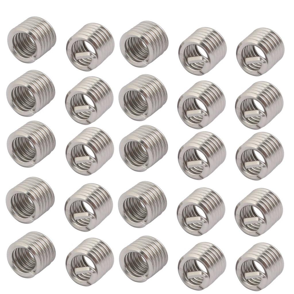 uxcell 304 Stainless Steel Helical Coil Insert Wire Thread Inserts 1/4-20 Pack of 25