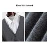 Men's 100% Pure Cashmere V-Neck Cardigan - Soft, Skin-Friendly, Button-Up Knitwear