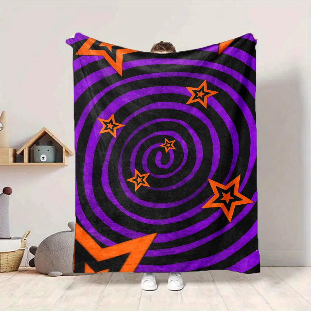 1pc Starburst Pattern Blanket Warm, Cozy, And Soft, Suitable for Sofas, Beds, Cars, And Office Use.Perfect for Camping And Travel, Making It a Great G