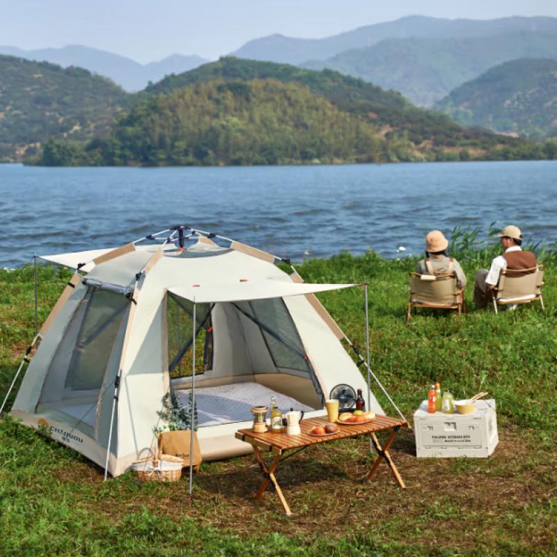 Chao You Automatic Quick Open Double Door Outdoor Tent with Canopy