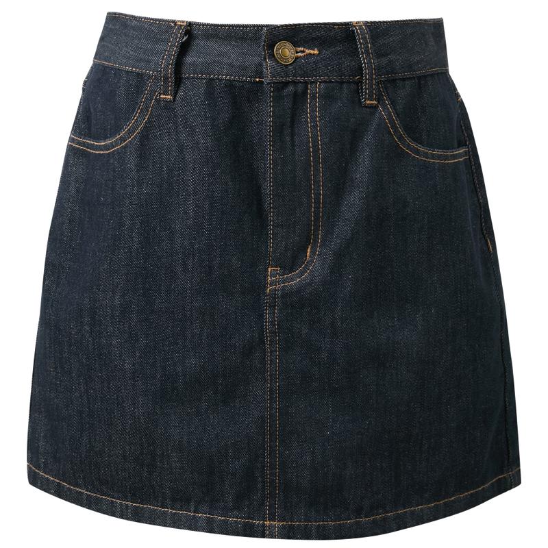 Sancai 2026 Spring High-Waist A-Line Denim Skirt M