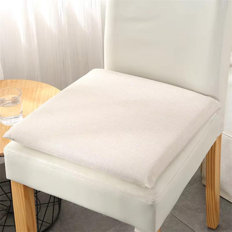 

Universal Solid Color Stool Cushion Four Seasons Living Room Dining Chair Anti-slip Pad Simple Japanese Home Decoration Seat Mat 40x40cm