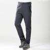 Mens Womens Winter Fleece-Lined Softshell Pants Windproof Thermal Hiking Skiing Outdoor Trousers