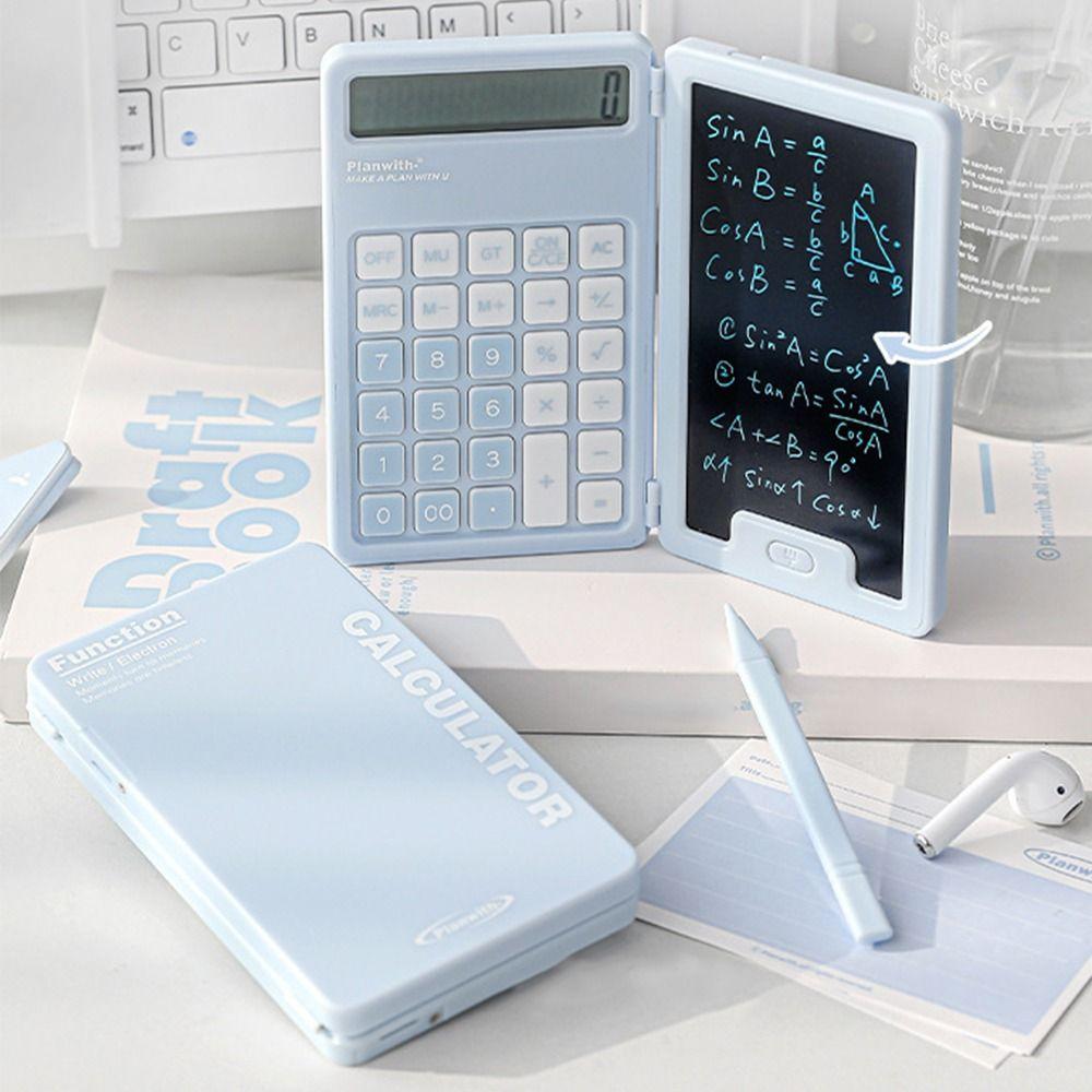 

LCD Display Foldable Calculator Portable Student Calculator Daily Calculations синий