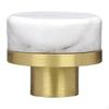 Brass And Marble Drawer Knob for Cabinet, Chest of Drawers, Wardrobe