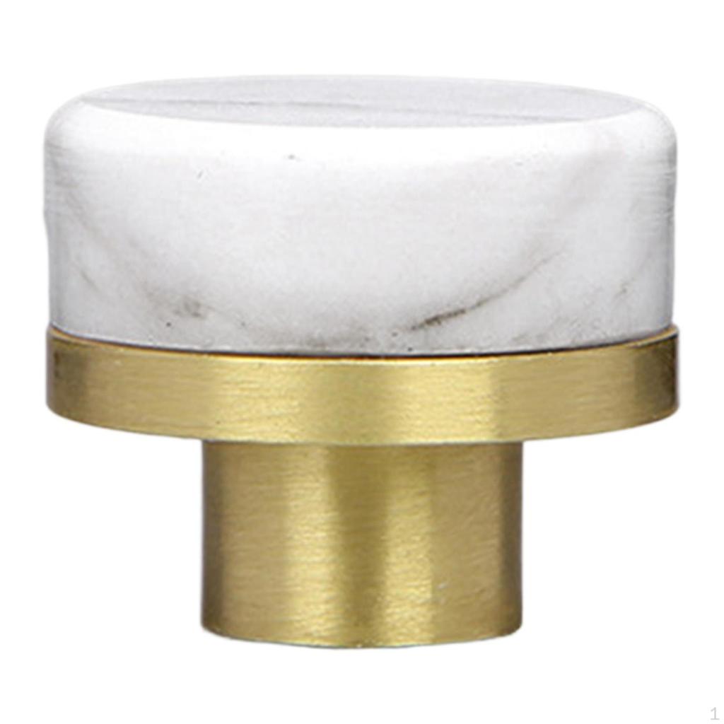 Brass And Marble Drawer Knob for Cabinet, Chest of Drawers, Wardrobe