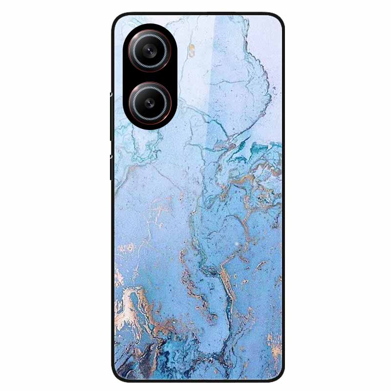 For Poco X7 Pro 5G Case Flower Hard Back Cover Tempered Glass Cases for Xiaomi Poco X 7 Pro X7Pro Hard Shells PocoX7Pro 2025 New