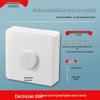 Surface-Mounted Integrated Switch Panel: One-Gang Single-Control, Two-Gang Double-Control, Wall Light Switch with Five Holes.