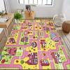 Pink City Carpet for Girls Room Decor Hopscotch Game Kids Play Mat Nursery Living Room Rug Floor Mat Christmas Gift Idea