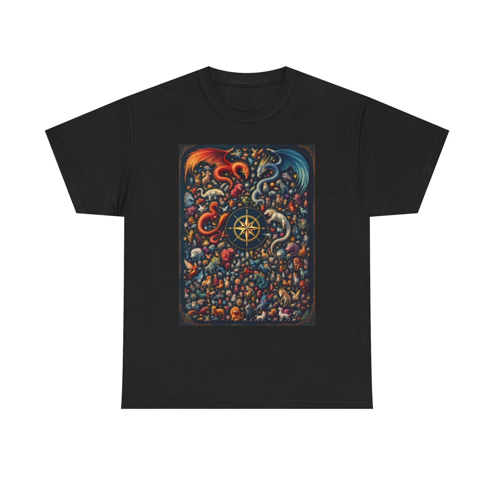 Mythical Creatures T-Shirt, Cryptid Lover Tee, Fantasy Beasts Monster Mash Shirt S
