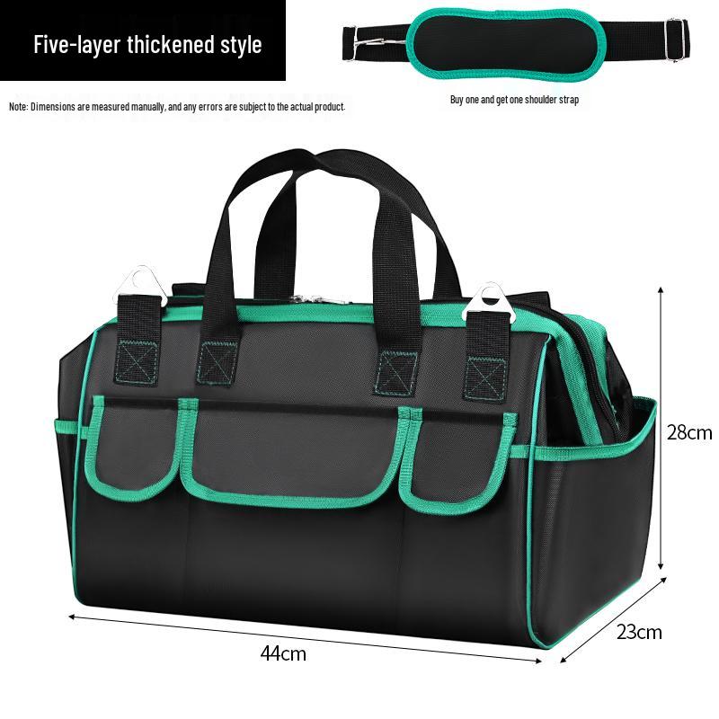 Heavy-Duty Waterproof Tool Bag - Durable, Multi-Functional, and Portable for Carpenters and Electricians