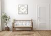 Digits oak wall clock 60cm white