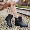 Fashion Rain Shoes Women's New Adult Outer Wear Rain Boots Work Non-slip Kitchen Rubber Shoes Medium Tube Water Shoes