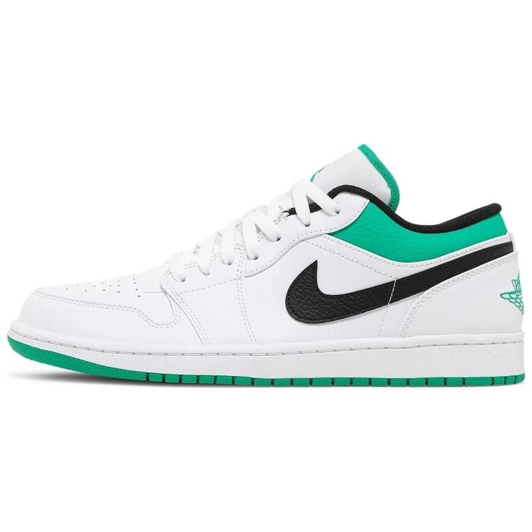 Air Jordan 1 Low  White Lucky Green  Men s 553558-129 EU 44.5