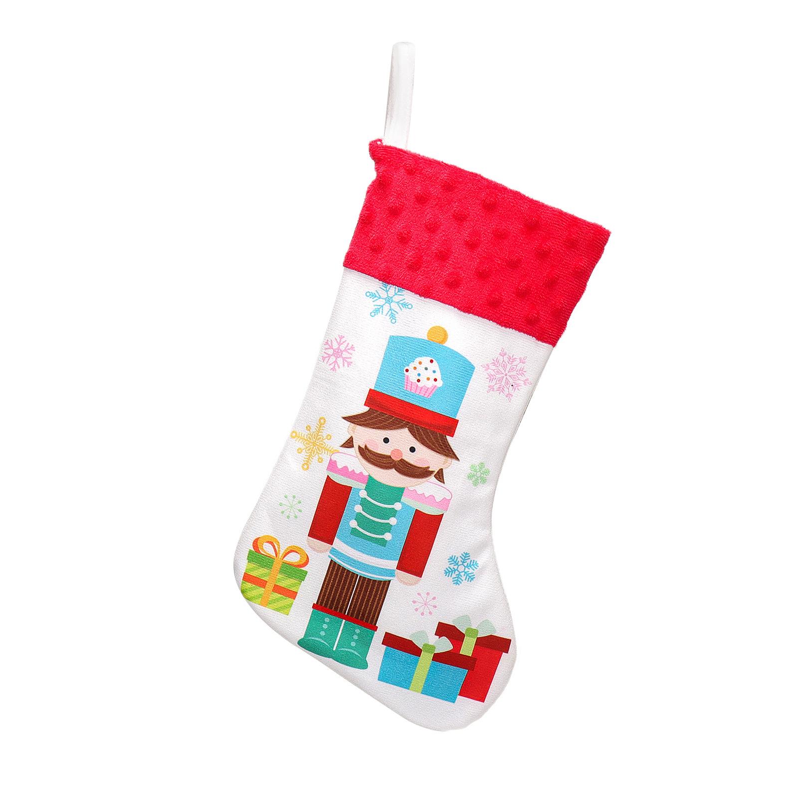 

Рождественские украшения Носки Солдатика из грецкого ореха для подвешивания Подарочный пакет Конфета для елки Подвеска Blue soldier socks