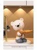 Adorable Bear Resin Decoration for Entryway Key Storage