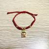 Cute Rabbit Charm Versatile Lovely Ceramic Woven Bracelet Anime Harajuku Lucky Ins Pendant Rope Chain Jewelry Gift