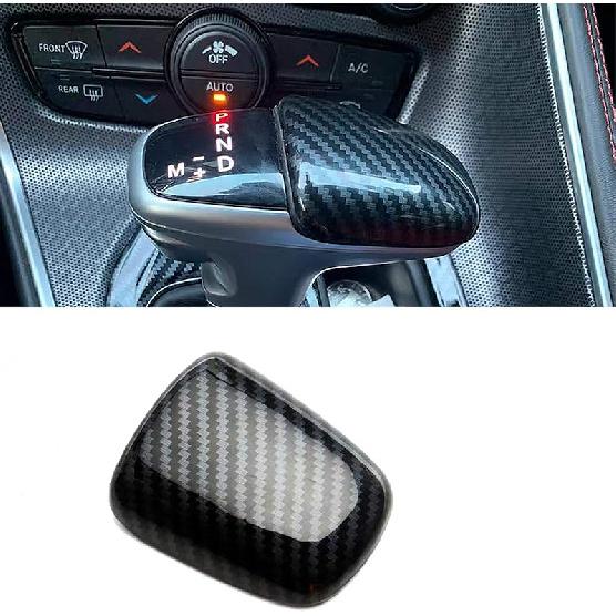 Car Steering Wheel Cover Trim Interior Decoration Accessories Carbon Fiber Look for Dodge Challenger Charger GT RT Hellcat Daytona 2015-2021