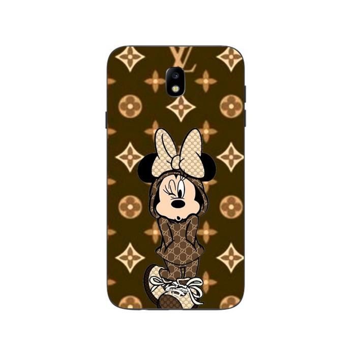 Case - DISNEY - Minnie - Samsung Galaxy J7 2018 - Soft - Brown - Synthetic