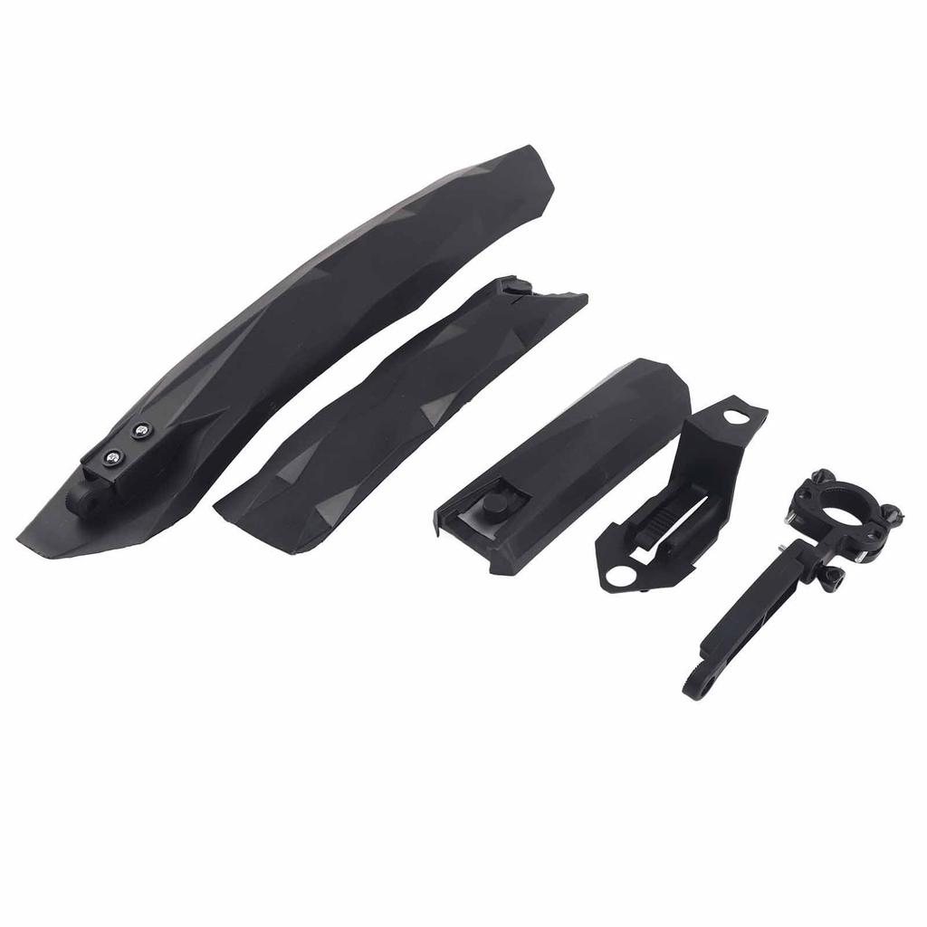 Mountain Bike s Set Cycling Front and Rear Mud Guards with LED Taillight (red)