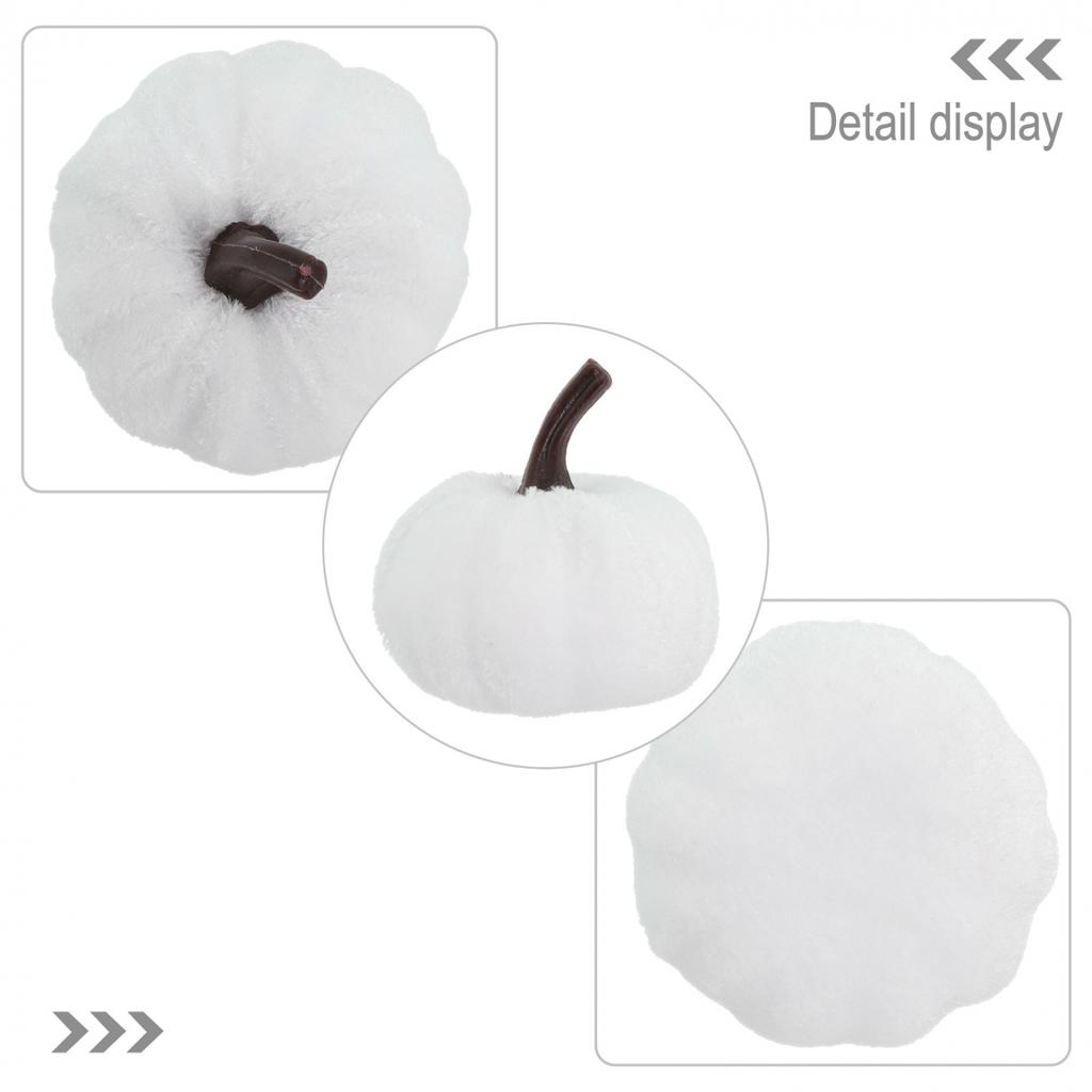 Färgglad Tygpumpa Halloweenpumpa Dekor Simuleringspumpa Dekoration