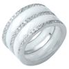 Silberring mit Keramik (1214299) 9,53 gr. 925 Proben