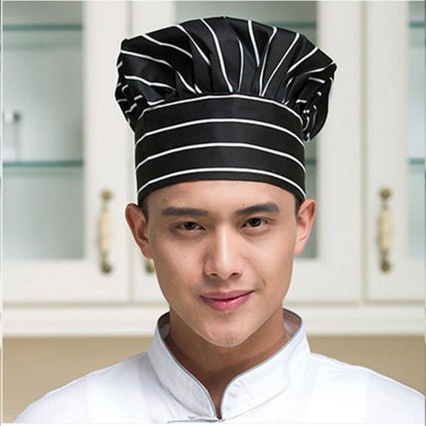 8 Color Chef Hat for Men Kitchen Hotel Supplies Working Pleated Mushroom Cap Adjustable Chefs Uniform Hat Kitchen Tools