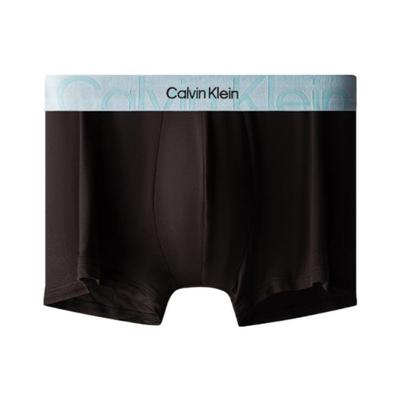 Double Gravity Waistband Logo Jacquard Breathable Boxer Shorts Men Underwear Black NB3319-5L8