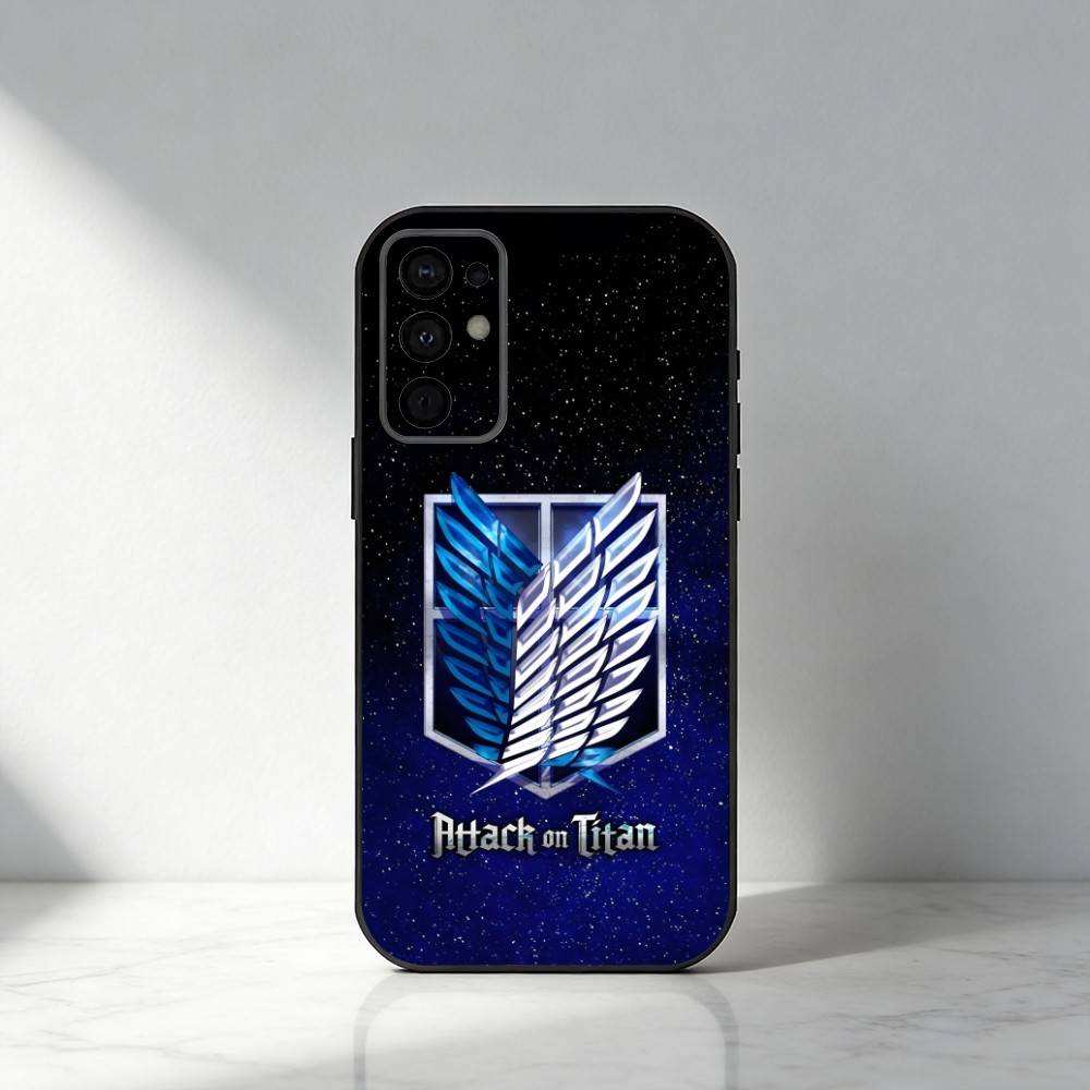 AOT Anime HD Printed Phone Case For Samsung S25,S24,S21,S22,S23,S20,Ultra,S26,Plus,Fe,Note,5G Black Cover
