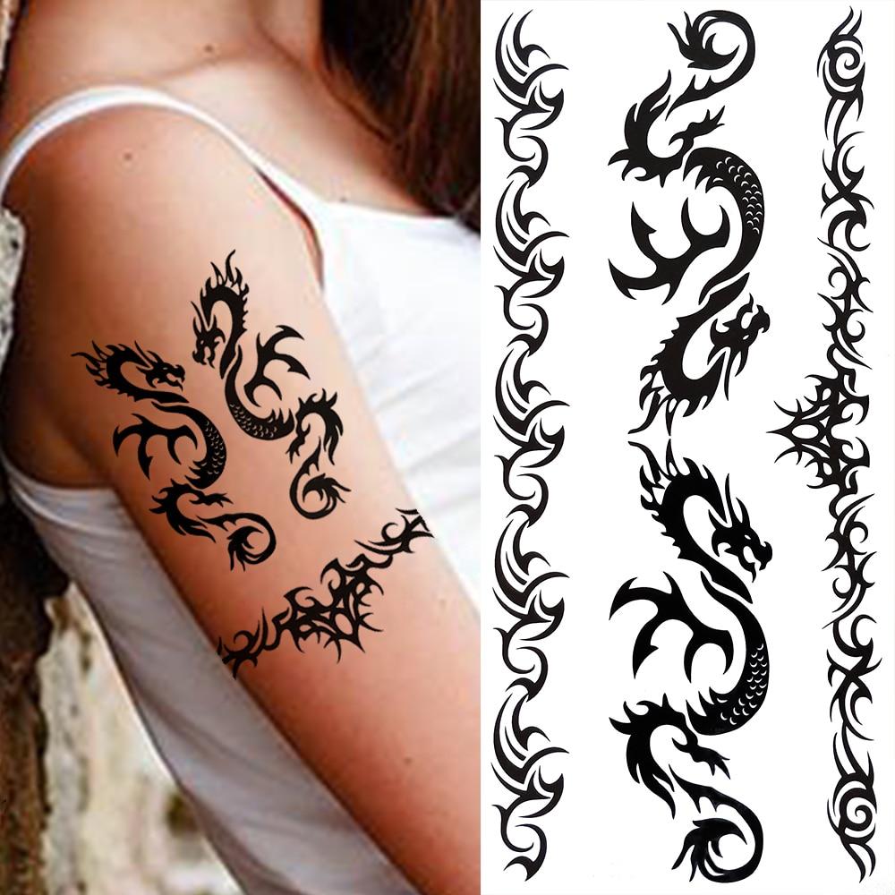 Small Star Crown Temporary Tattoos For Women Kids Fake Face Tattoo Men Black Sun Moon Sticker Fake Finger Tatoos Infinity Kup W Niskich Cenach W Sklepie Internetowym Joom