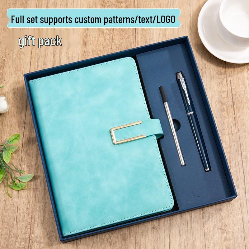A5 Custom Logo Business Notebook Set - Premium Gift for Office Meetings