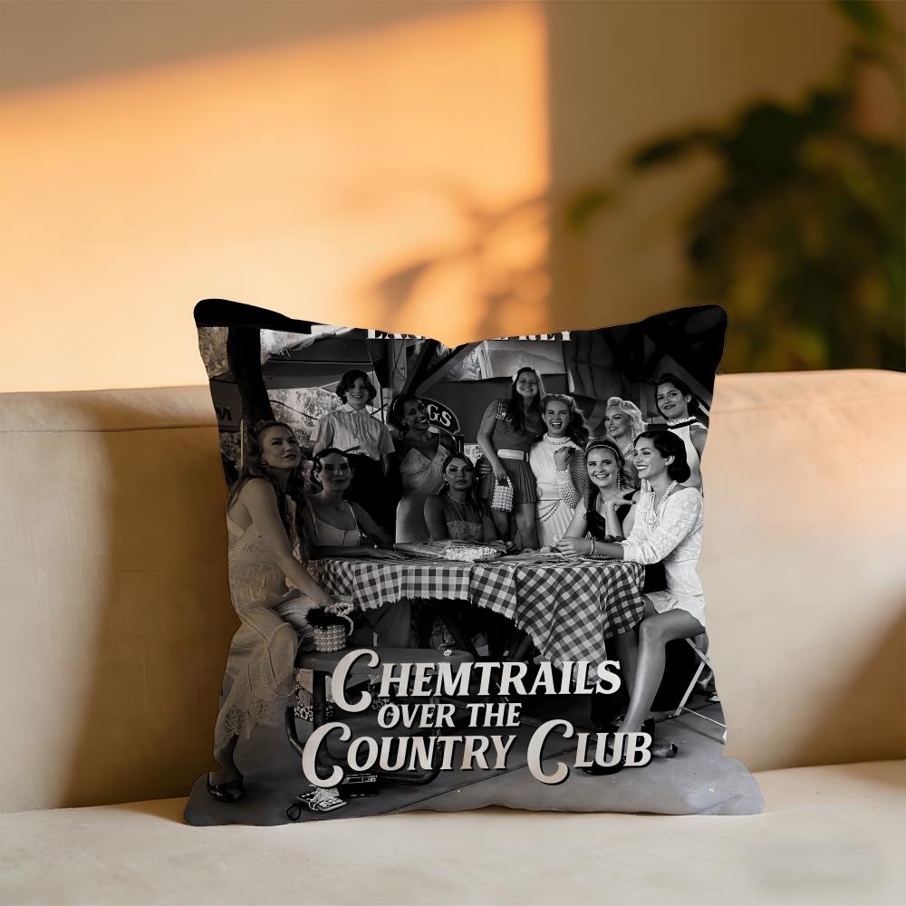 Lana Del Rey Album Cushion Cover Cozy Velvet Throw PillowSoft Warm Cushion For Sofa Bed
