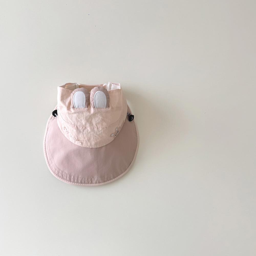 Summer Baby Hat with Large Brim Duckbill Design Quick-Drying Sunscreen Sunshade Empty Top Cap for Children