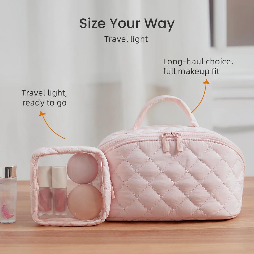 Portable Makeup Organizer Female Toiletry Kit Bag Make Up Case Storage Pouch Cosmetic Bag Large Capacity Cosmetics Storage Bag