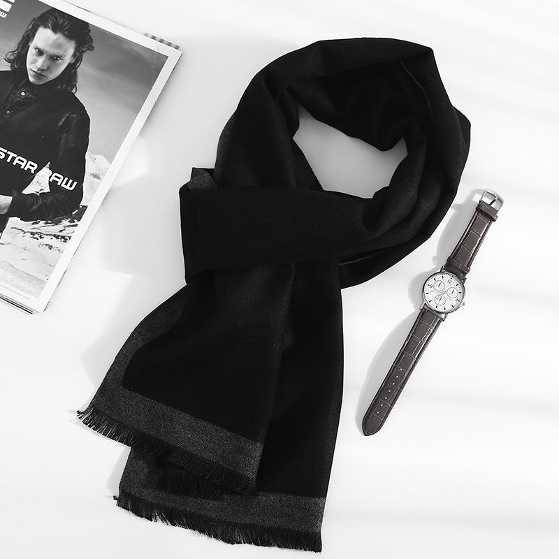 Fashion 180*35Cm Scarves Man Autumn Winter Thick Warm Cashmere Business Long Wraps Boy Classic Shawl Free Shipping Muffler
