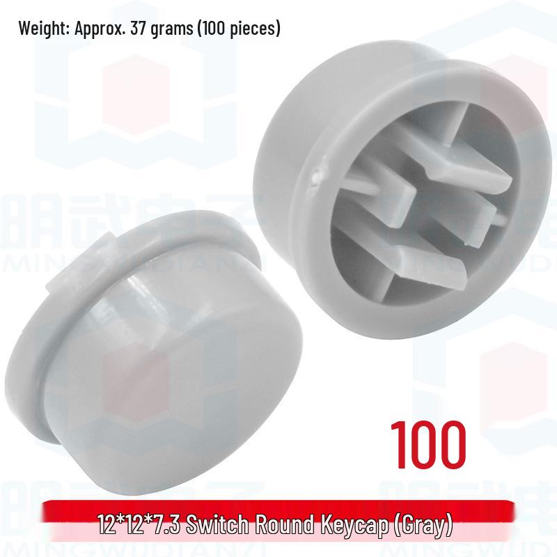 Mingwu Electronics Colorful Round Keycap Switch Caps - B3F Plastic Accessories