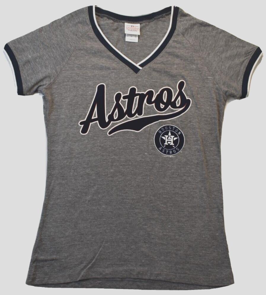 5th & Ocean Womens MLB Houston Astros Baseball Shirt New S, M, L Unisex T-Shirt XXXXL