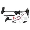 Powerful 40lb Thrust Electric Trolling Motor, 5 Forward Speeds, Adjustable & Durable for Fishing & Inflatable Boats