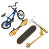 Mini Finger Skateboard Set Home Decor Fun Party Favors Alloy Fingertip Movement Bike Scooter Educational Toy Lightweight Desktop